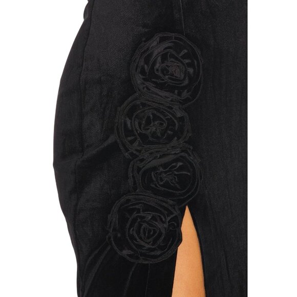 Amanda Uprichard x REVOLVE Wolfe Gown in Black Small New Womens Maxi Dress - Picture 4 of 11